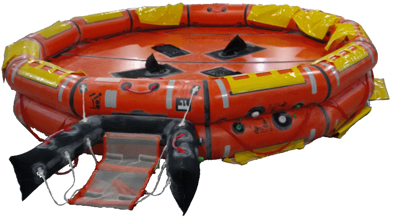 Inflatable Buoyant Apparatus with 4-150 Person Capacity 