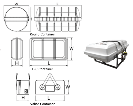 Inflatable Buoyant Apparatus with 4-150 Person Capacity 